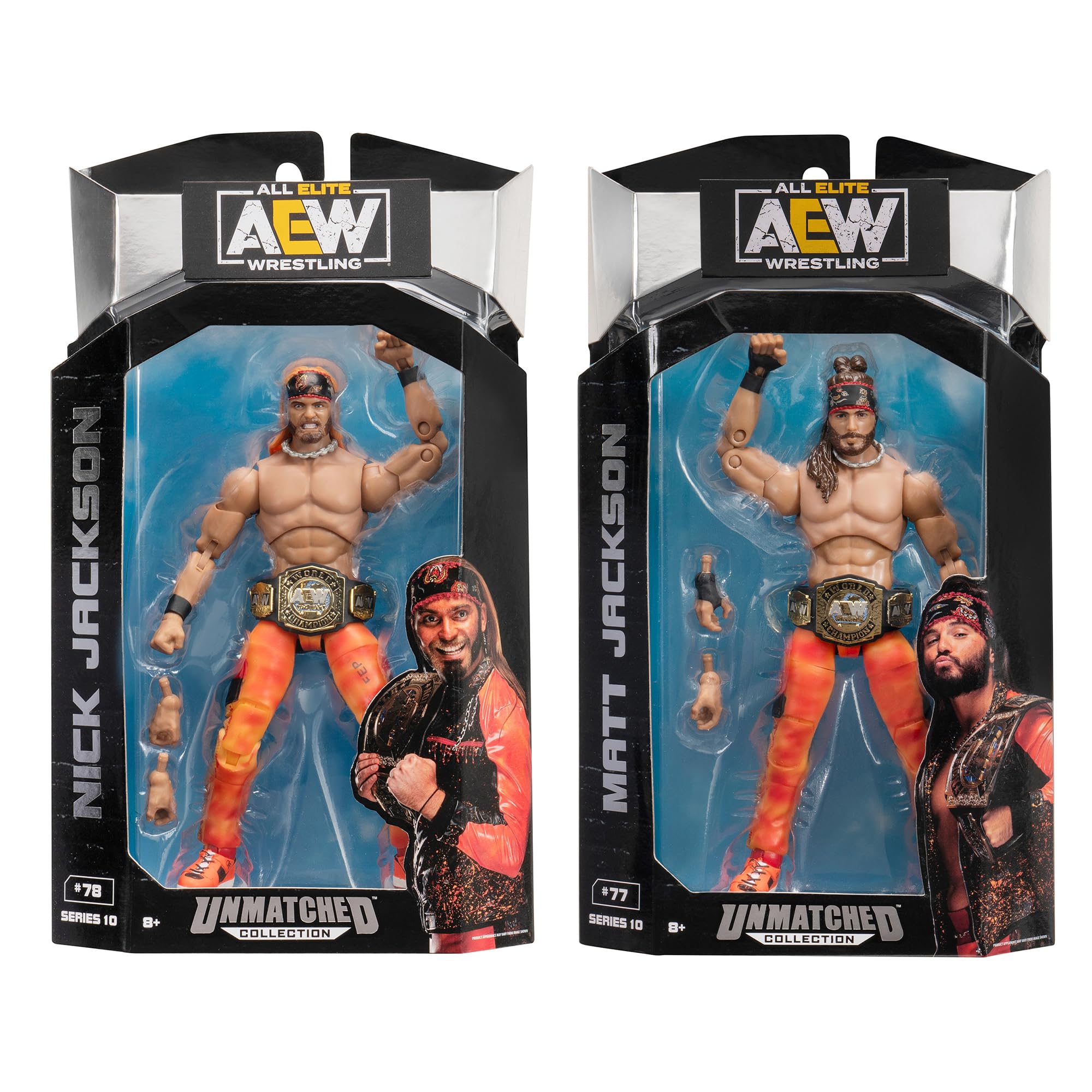 AEW ヤングバックス(ニックジャクソン&マットジャクソン)フィギュア2体セット Amazon.co.jp: All Elite Wrestling UNRIVALED 2個パック - ヤング